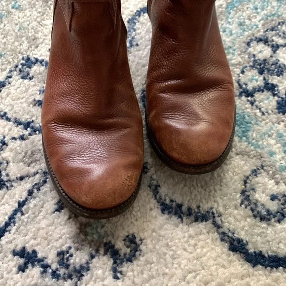 Tory Burch Brown Leather Riding Boots Size 9 1/2 - Picture 5 of 5